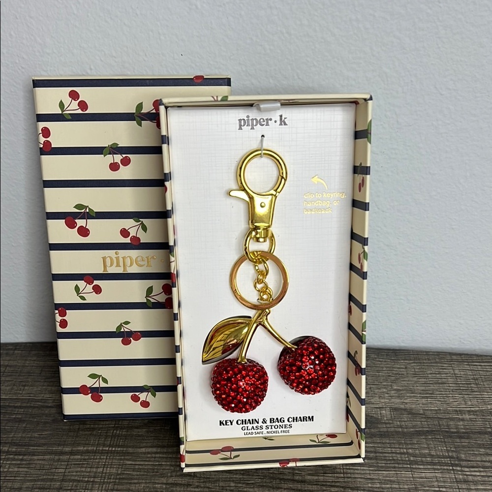 Piper K | Cherry Bag Charm 🍒
